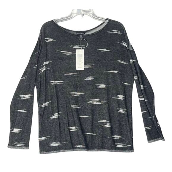 Eileen Fisher Pattern Tencel Sweater Women's Sz S BATEAU NK TOP NWT Minimalism - Picture 3 of 12